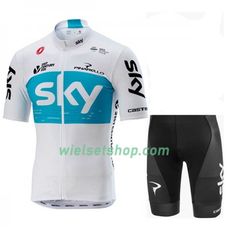Fietskleding (Fietsshirt + Fietsbroek Kort) 2018 Team Sky N001 Fietskleding (Fietsshirt + Fietsbroek Kort) 2018 Team Sky N001